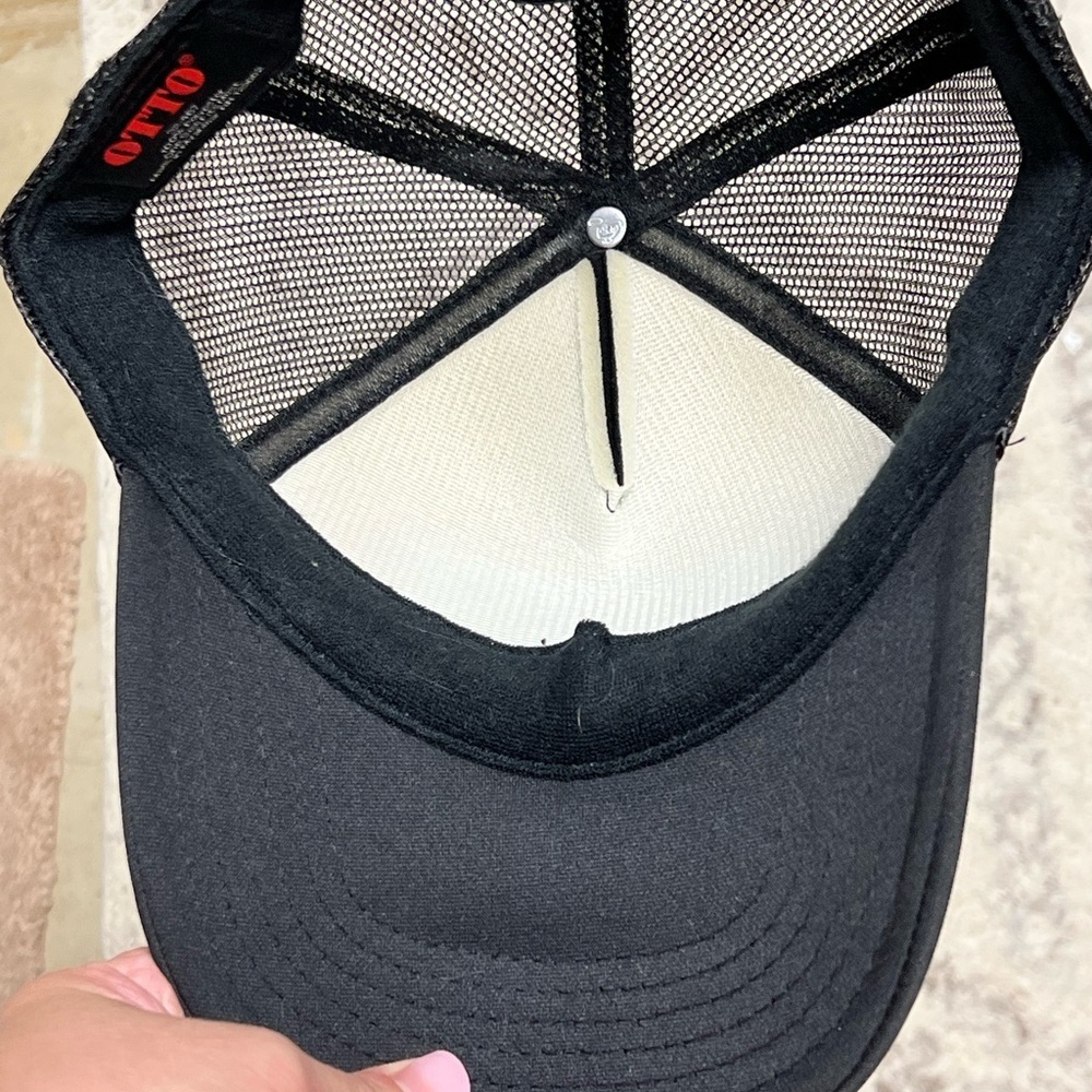 Otto Black Trucker Hat with Colorful buckle Olympics 2024 Logo - Picture 2 of 2